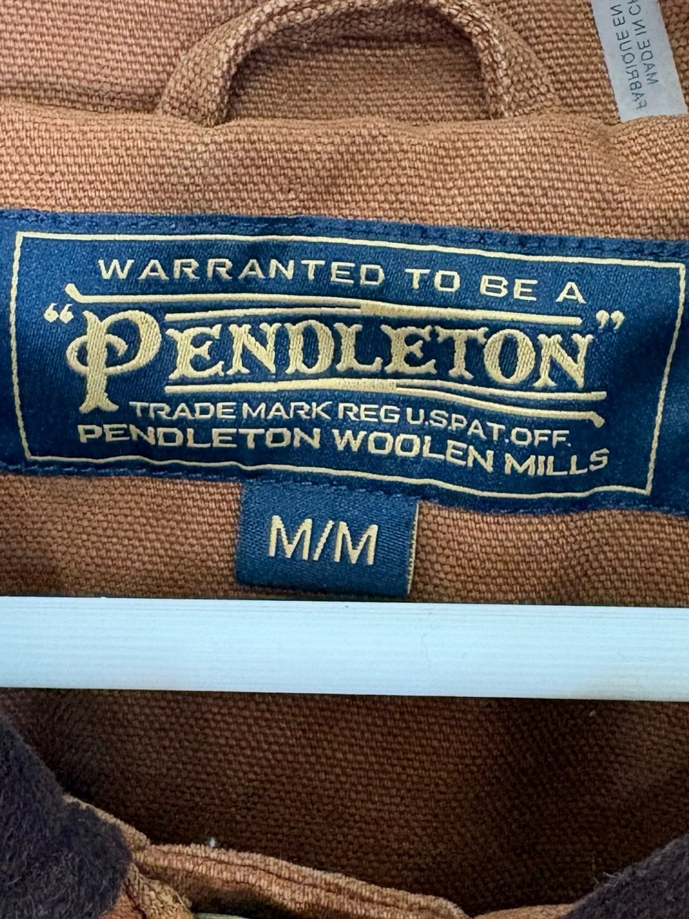 Pendleton Wild Horse Canvas Jacket Medium Brown Workwear Ranch Coat - Picture 3 of 10